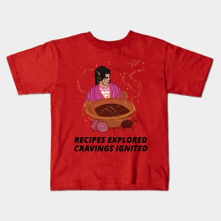 Food bloggers recipes create cravings Kids T-Shirt